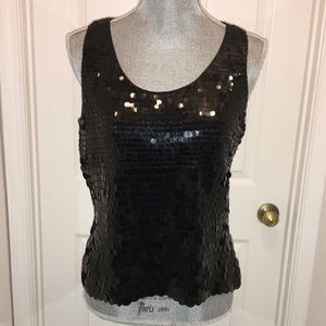 Alfani Sequins Silk Top